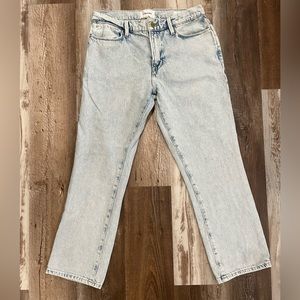 Frame Le High Straight High Rise Jeans in Whisper Size 26